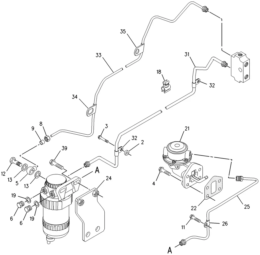 3056E · FUEL SYSTEM · 216-9131 CAT parts diagram
