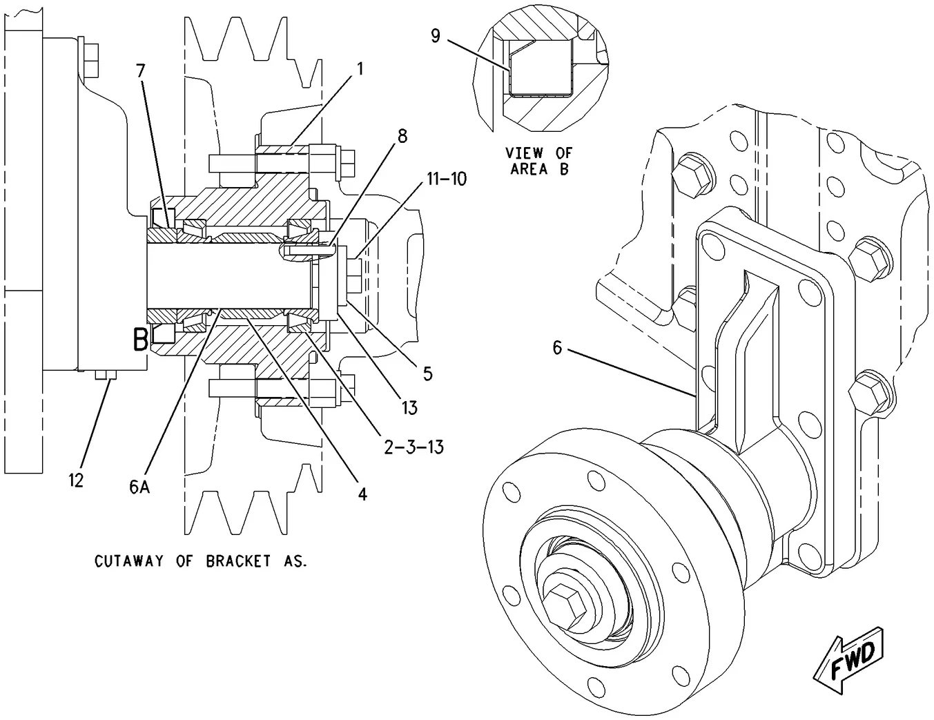 3126B · BASIC ENGINE · 194-9463 CAT parts diagram