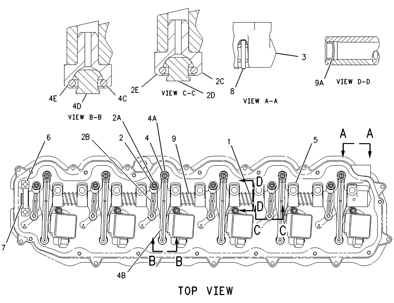 3126B · BASIC ENGINE · 135-2969 CAT parts diagram