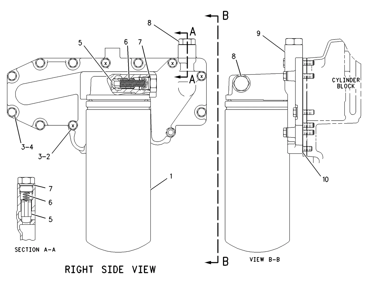 3126B · LUBRICATION SYSTEM · 117-4074 CAT parts diagram