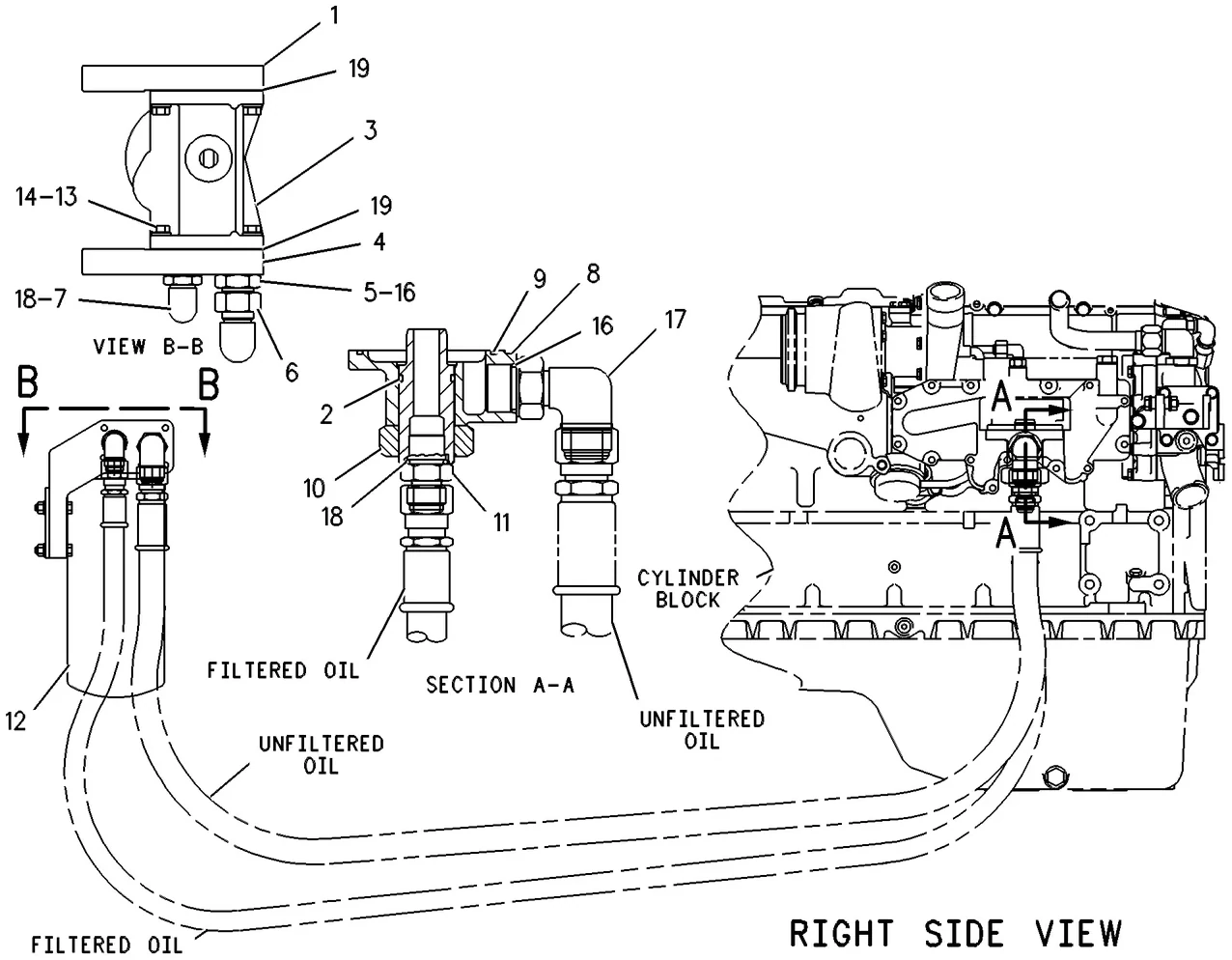 3126B · LUBRICATION SYSTEM · 127-4761 CAT parts diagram