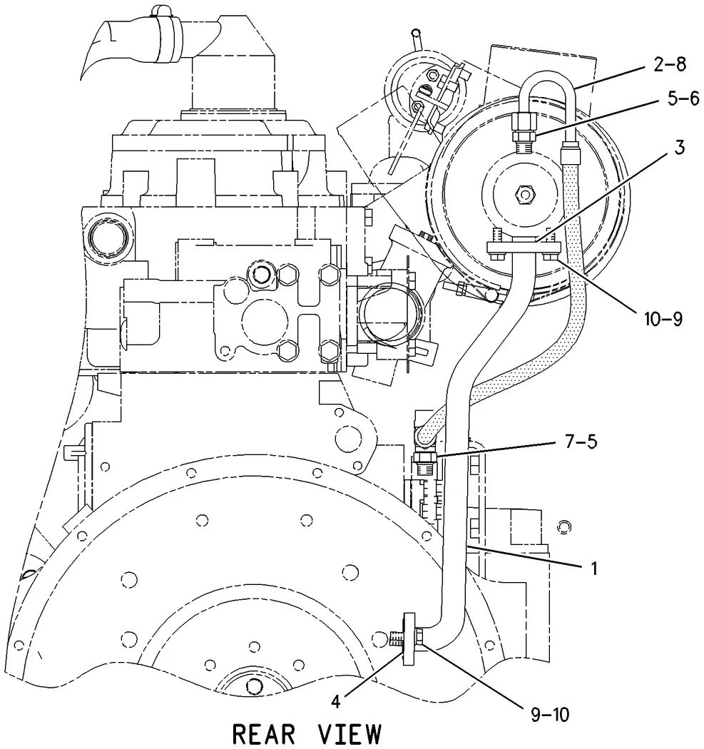 3126B · LUBRICATION SYSTEM · 198-0030 CAT parts diagram