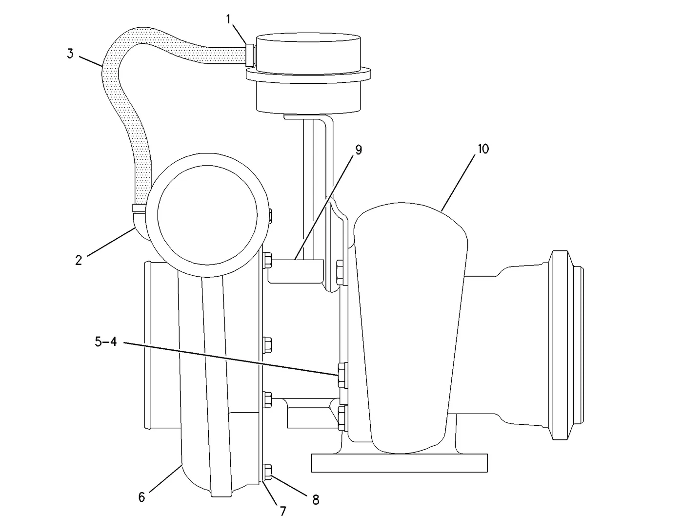 3126B · AIR INLET AND EXHAUST SYSTEM · 191-8019 CAT parts diagram