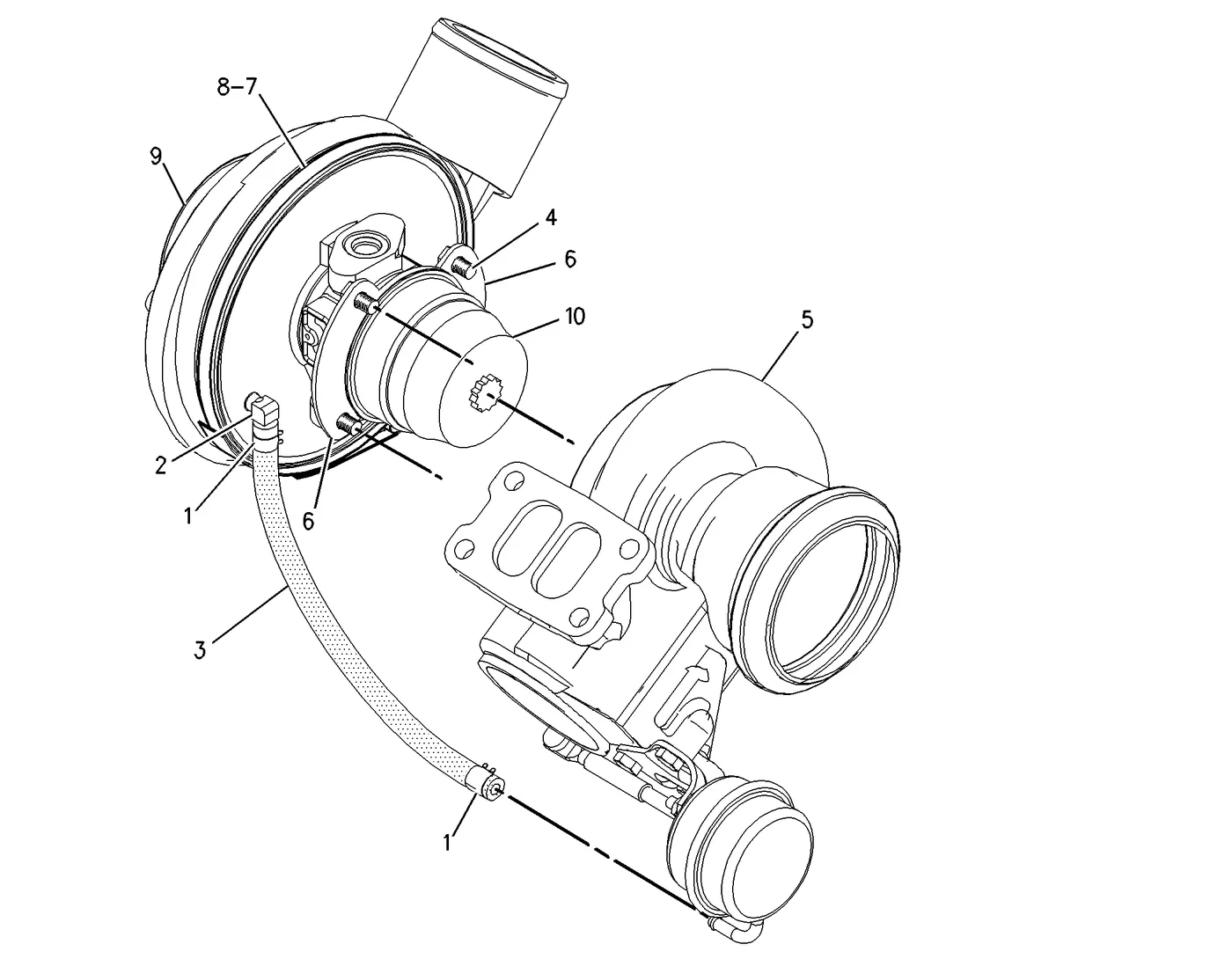 3126B · AIR INLET AND EXHAUST SYSTEM · 201-6842 CAT parts diagram