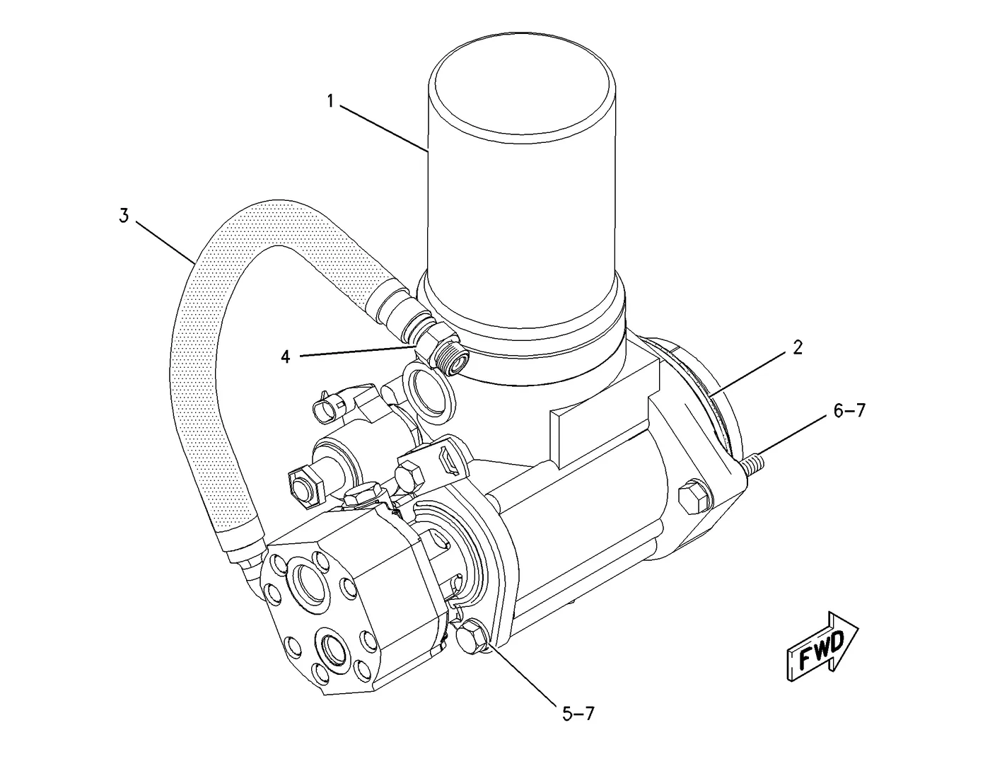 3126B · FUEL SYSTEM · 205-4194 CAT parts diagram