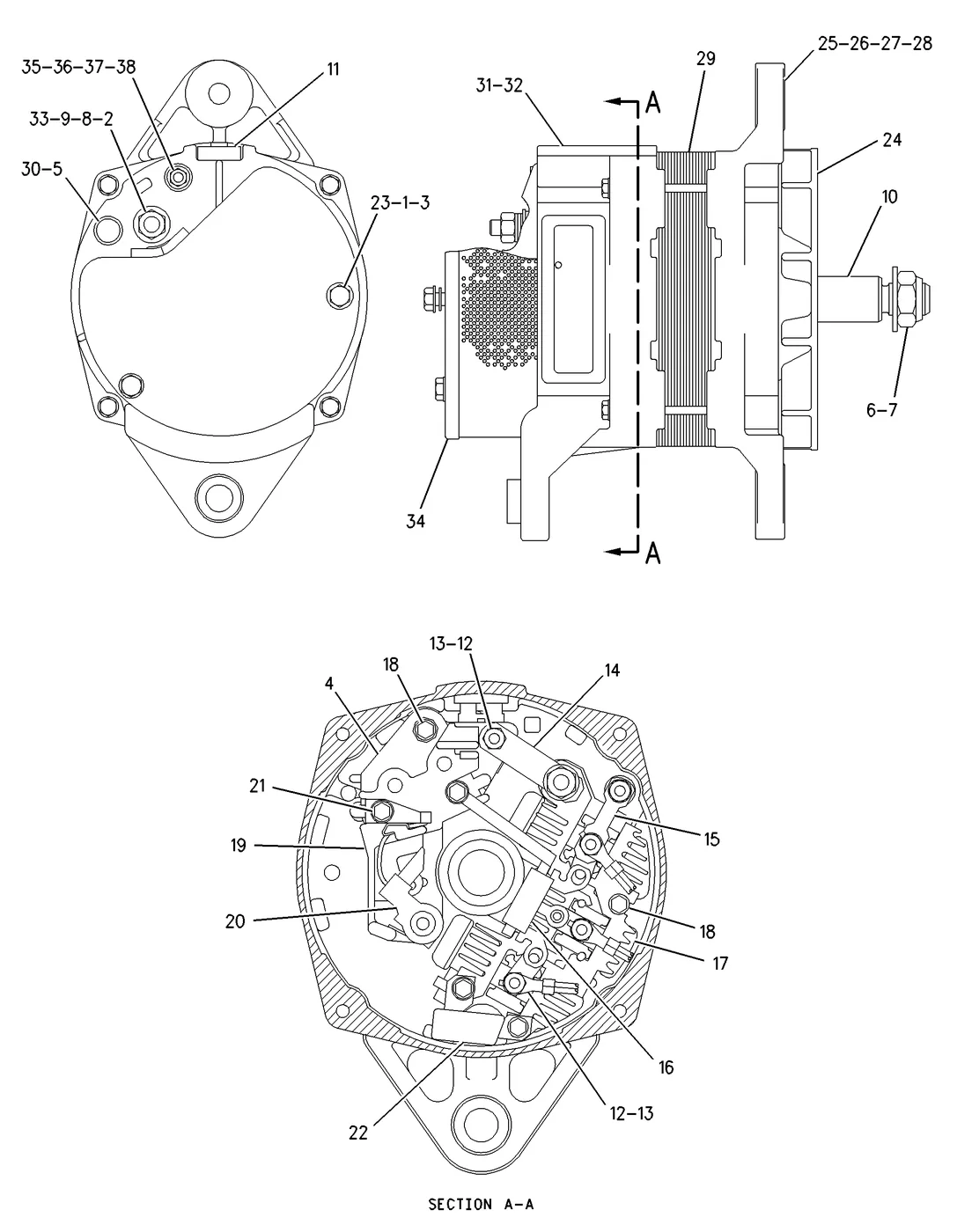 3126B · ELECTRICAL AND STARTING SYSTEM · 188-3506 CAT parts diagram