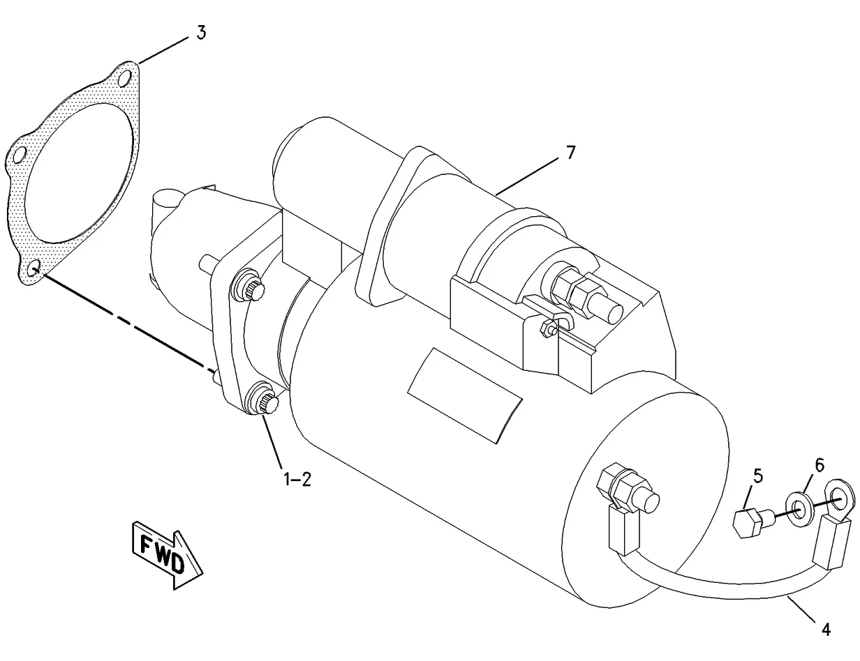 3126B · ELECTRICAL AND STARTING SYSTEM · 108-3857 CAT parts diagram