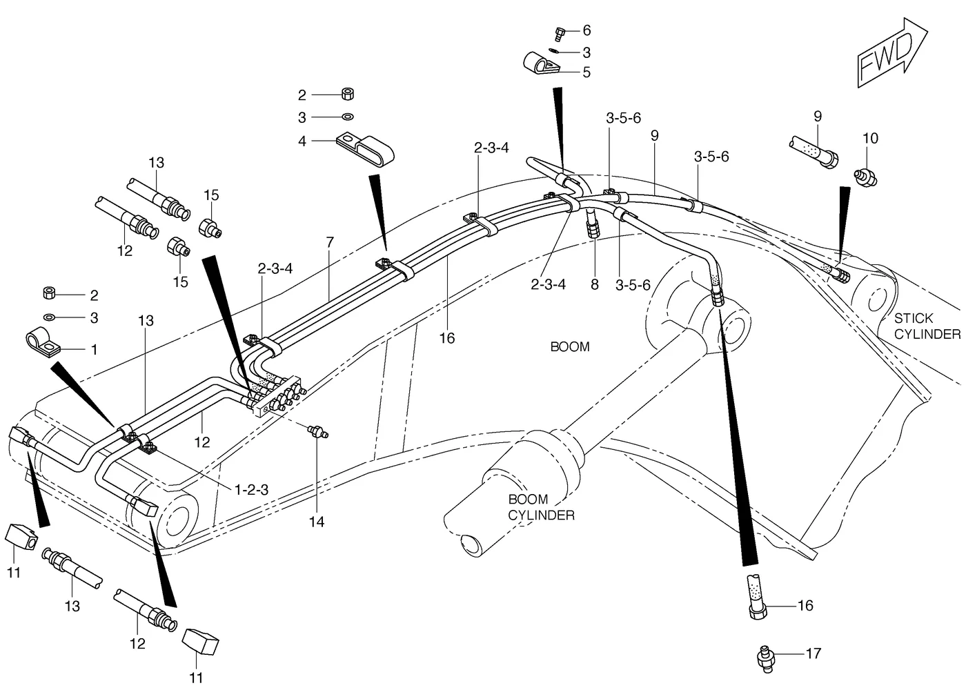 325C 5K9243 parts diagram