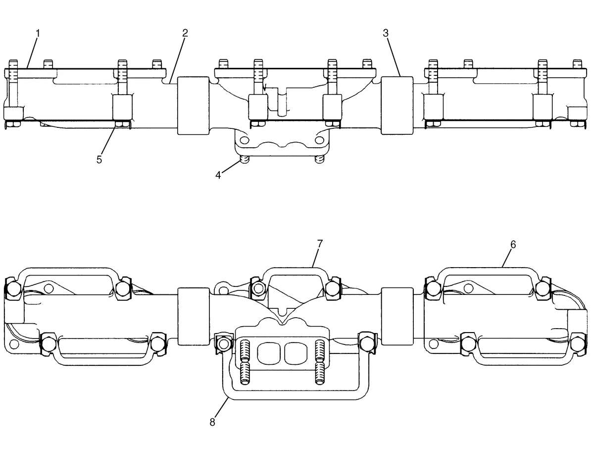 325C · AIR INLET AND EXHAUST SYSTEM · 127-3466 CAT parts diagram