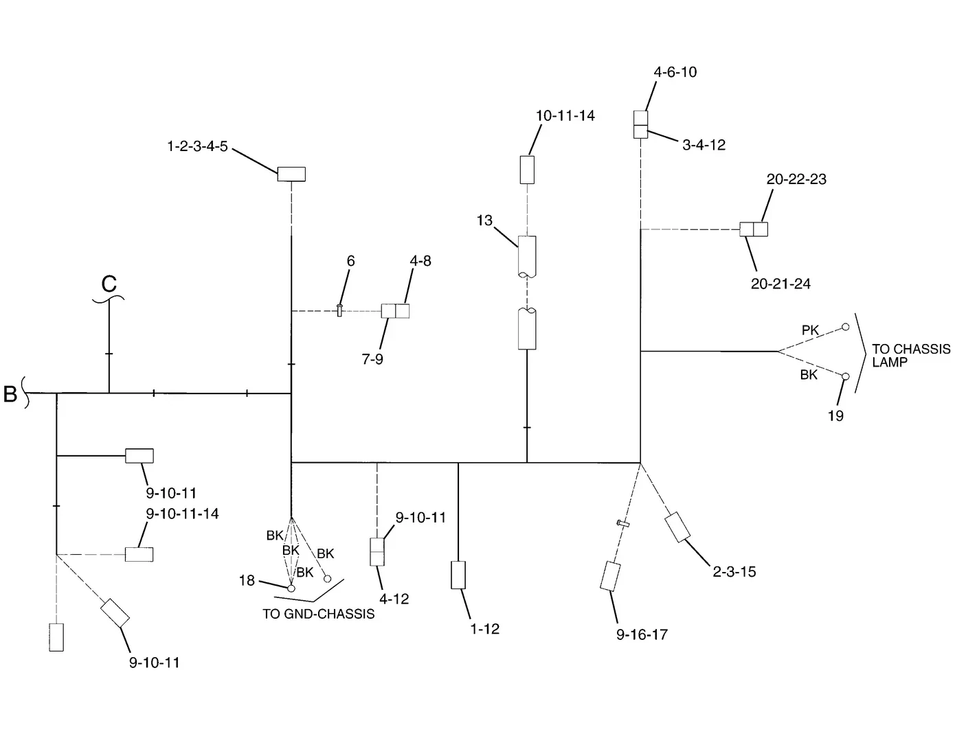 325C · ELECTRICAL AND STARTING SYSTEM · 197-4303 CAT parts diagram