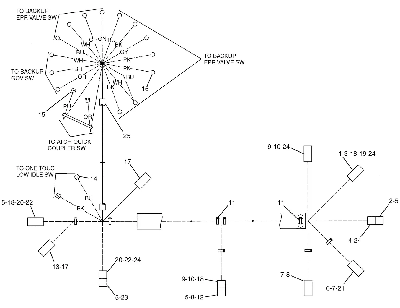 325C · ELECTRICAL AND STARTING SYSTEM · 186-4620 CAT parts diagram