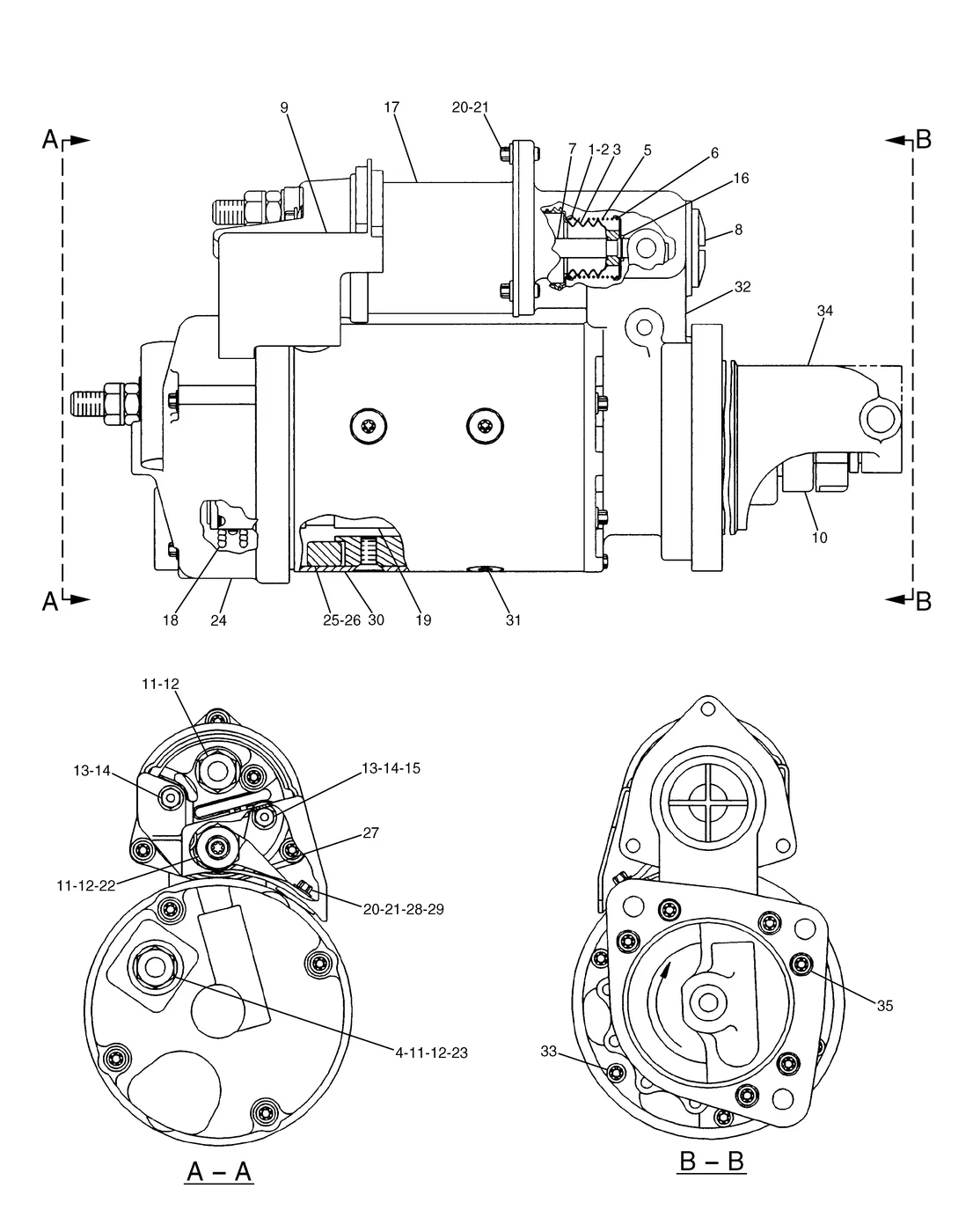 7X-1958 - KIT (LEVER) (INCLUDES LEVER AS, SHAFT AS,GASKET,O - RING, RING,STOP & NUT)