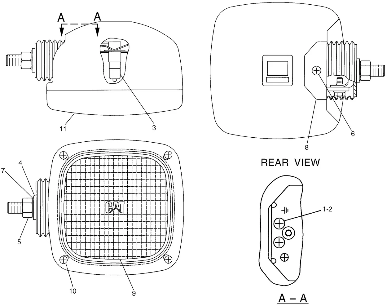 325C · ELECTRICAL AND STARTING SYSTEM · 153-2523 CAT parts diagram