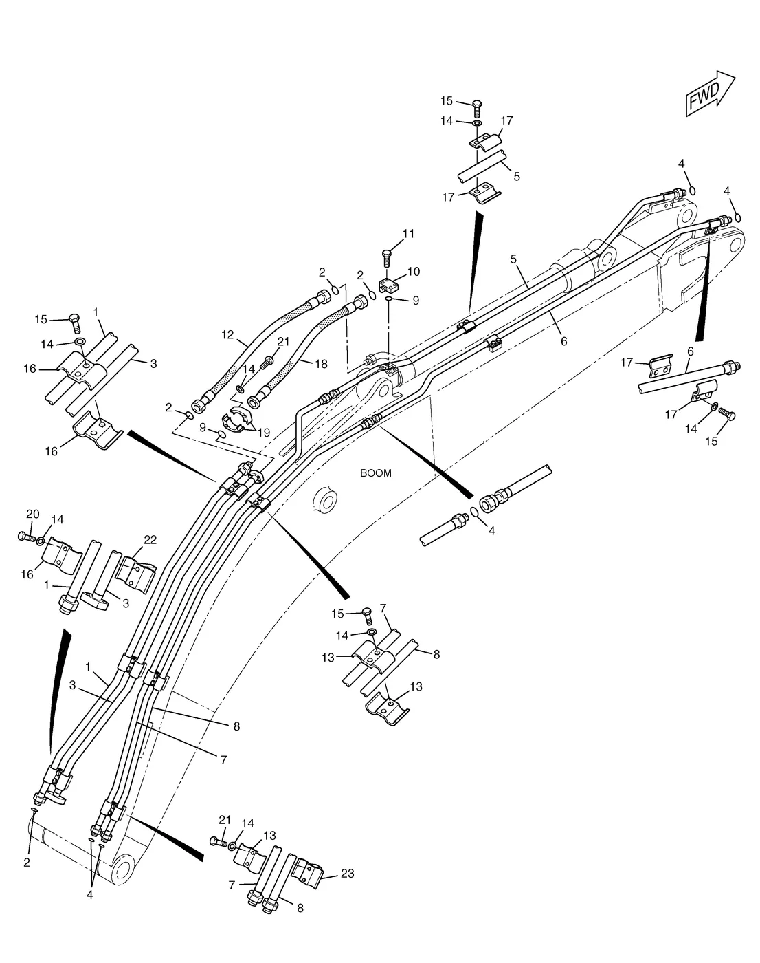 325C · HYDRAULIC SYSTEM · 179-7810 CAT parts diagram