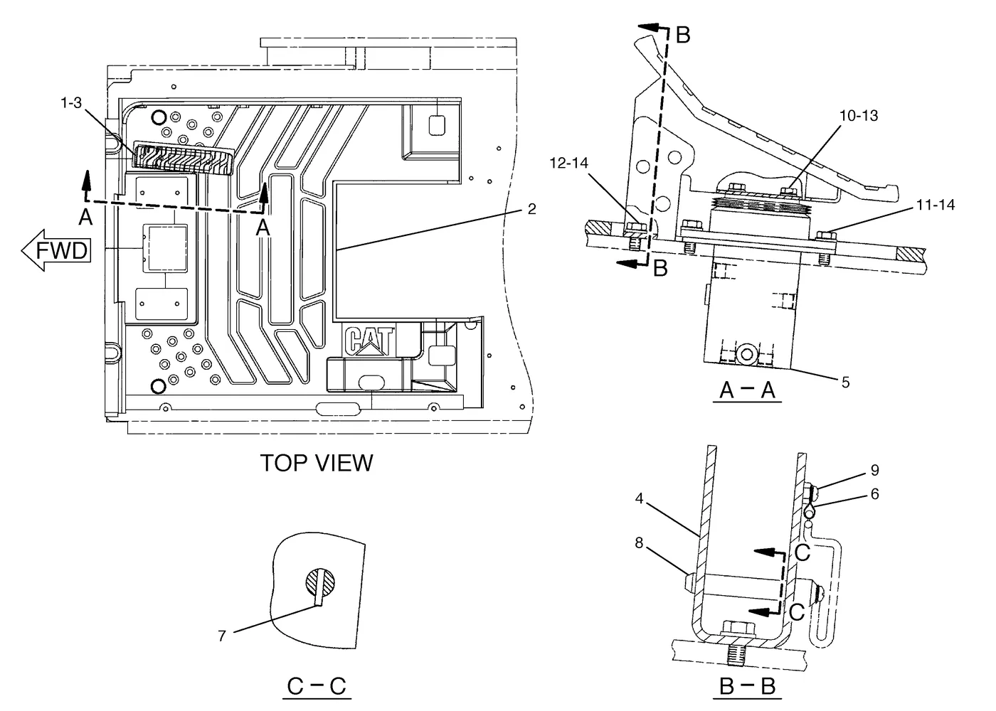 325C · HYDRAULIC SYSTEM · 153-8761 CAT parts diagram