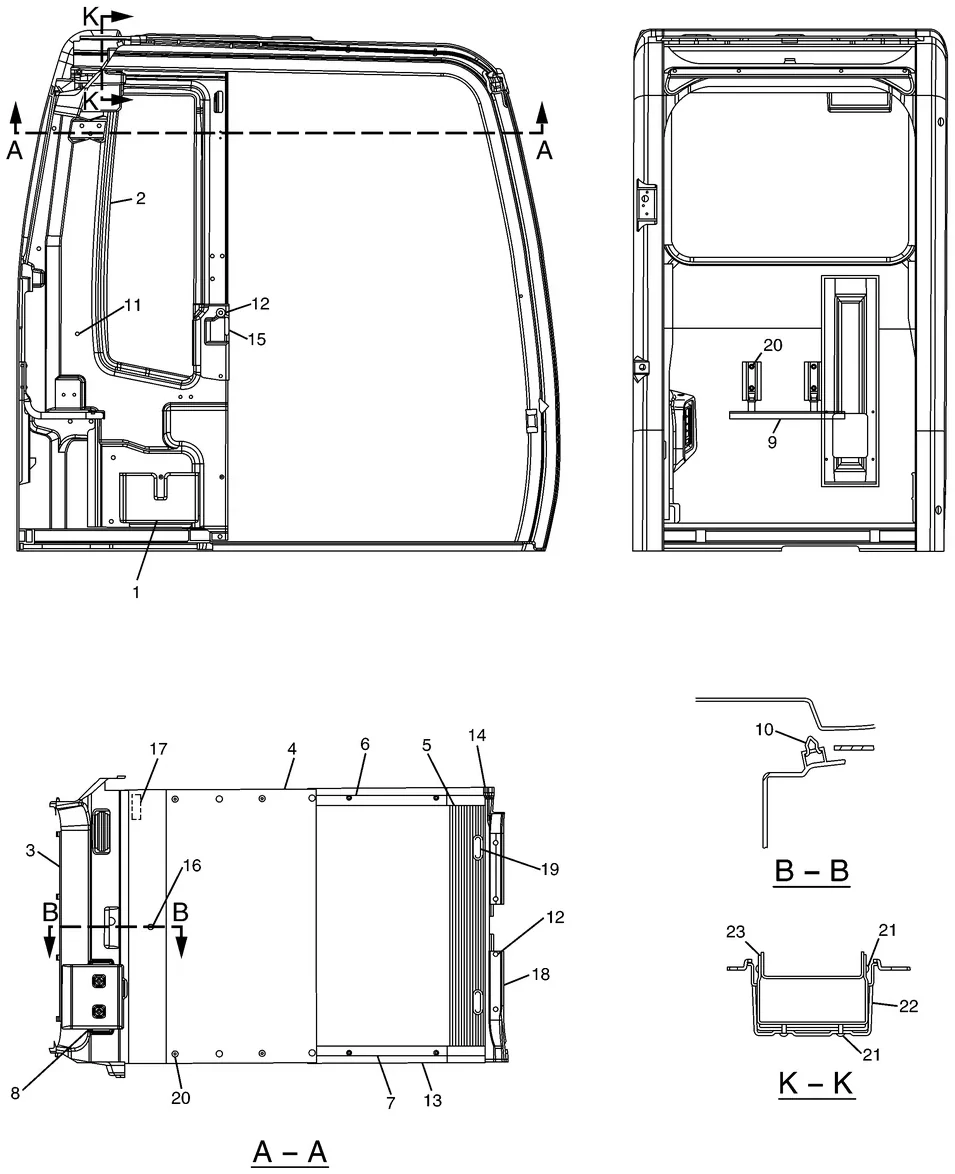325C · OPERATOR STATION · 185-8278 CAT parts diagram