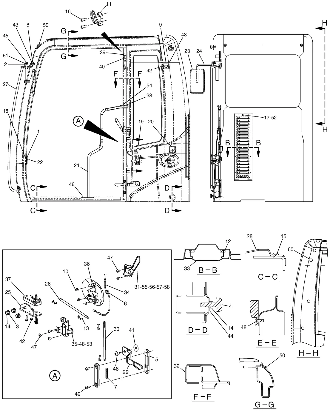 325C · OPERATOR STATION · 185-8277 CAT parts diagram