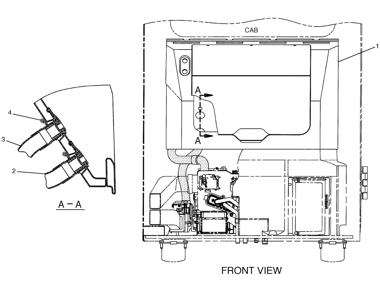 325C · OPERATOR STATION · 196-1421 CAT parts diagram