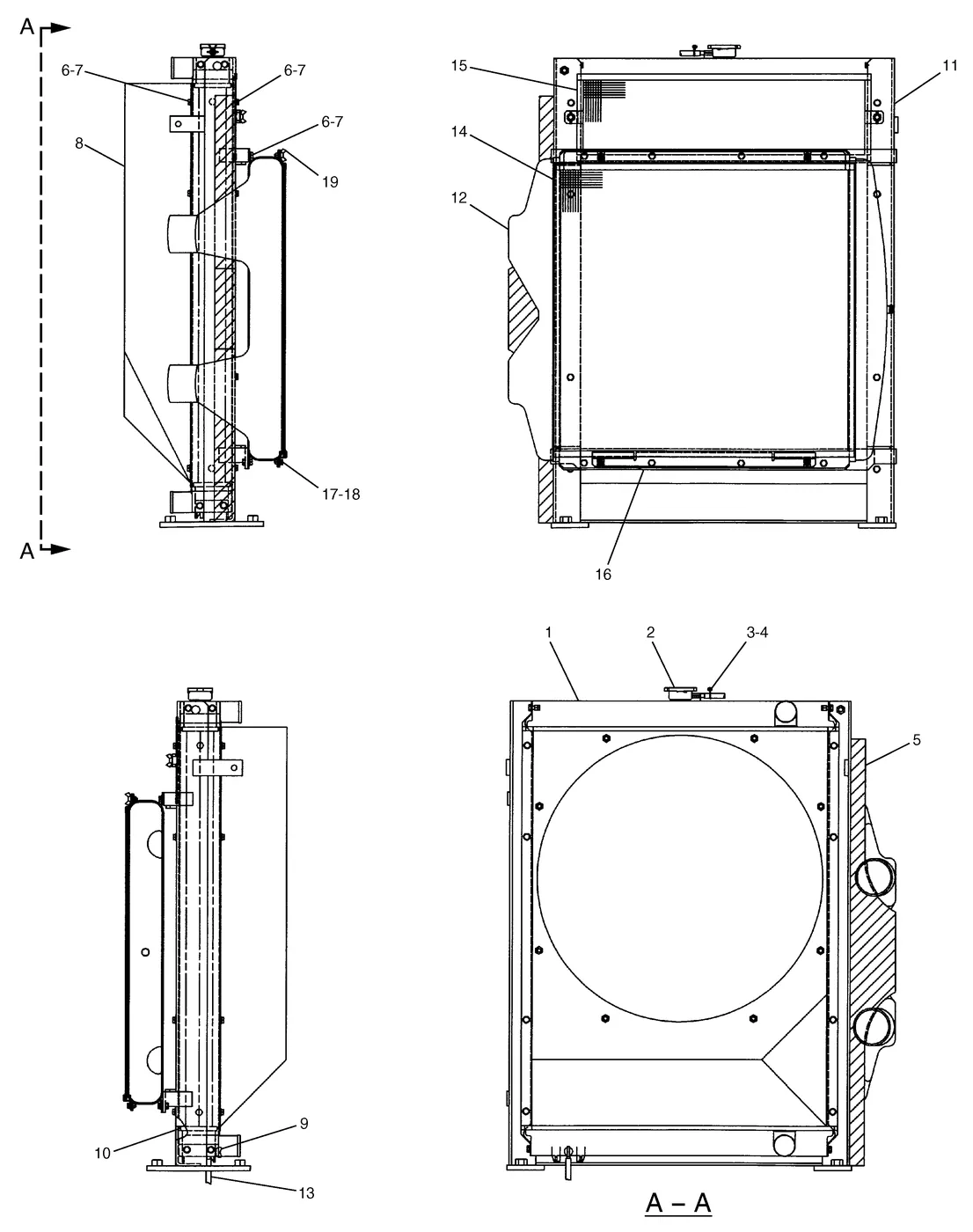 325C · COOLING SYSTEM · 230-2819 CAT parts diagram