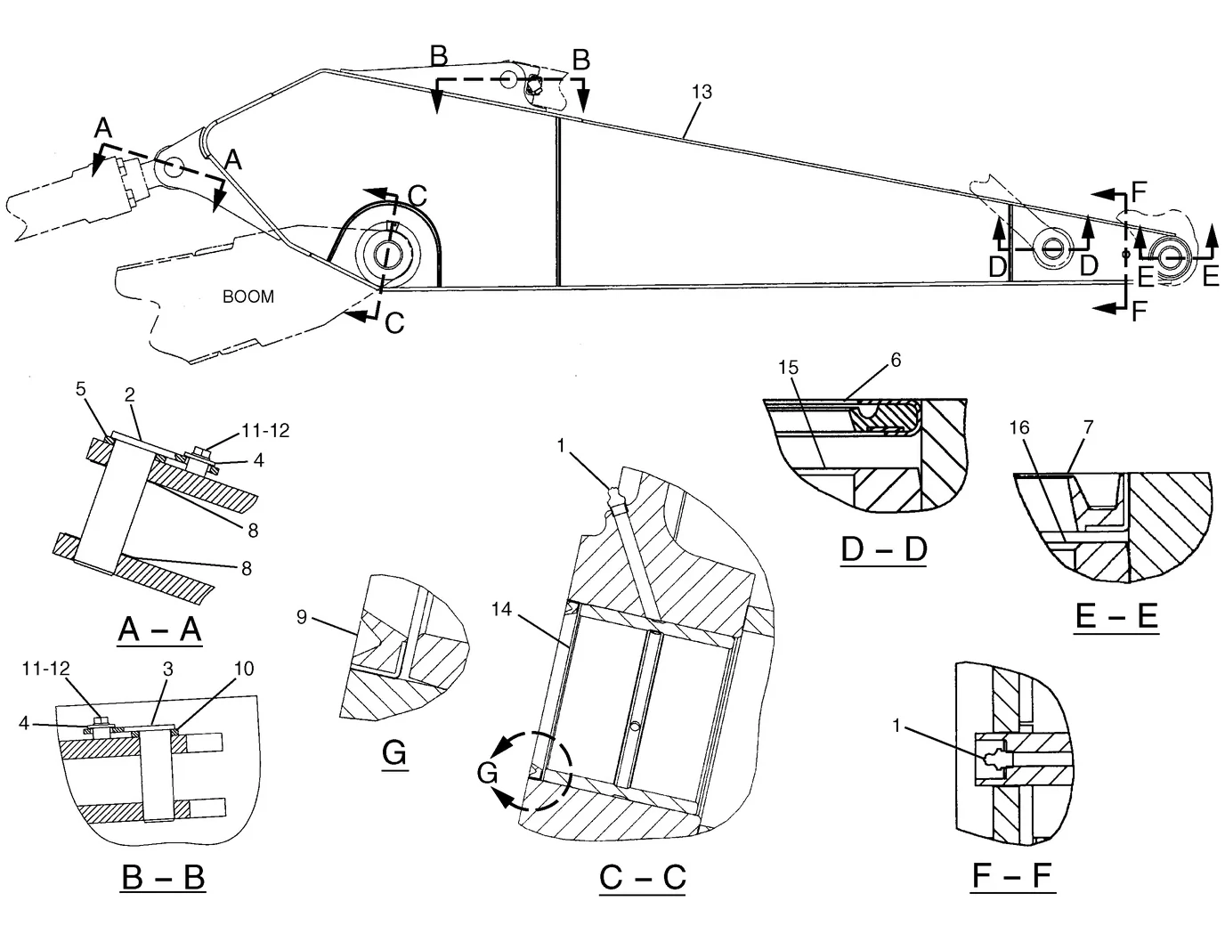 325C · IMPLEMENTS · 184-5544 CAT parts diagram