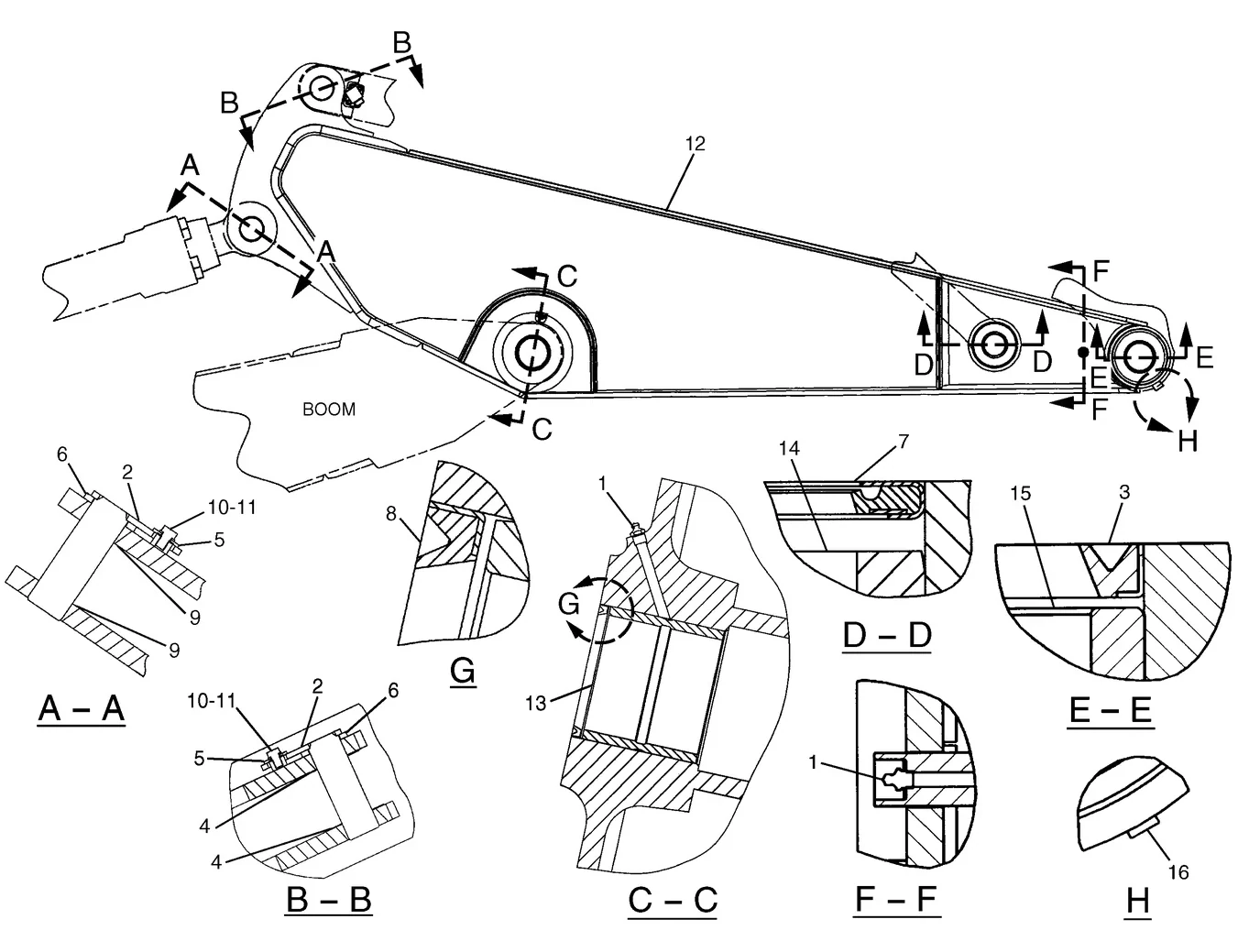 325C · IMPLEMENTS · 184-5547 CAT parts diagram
