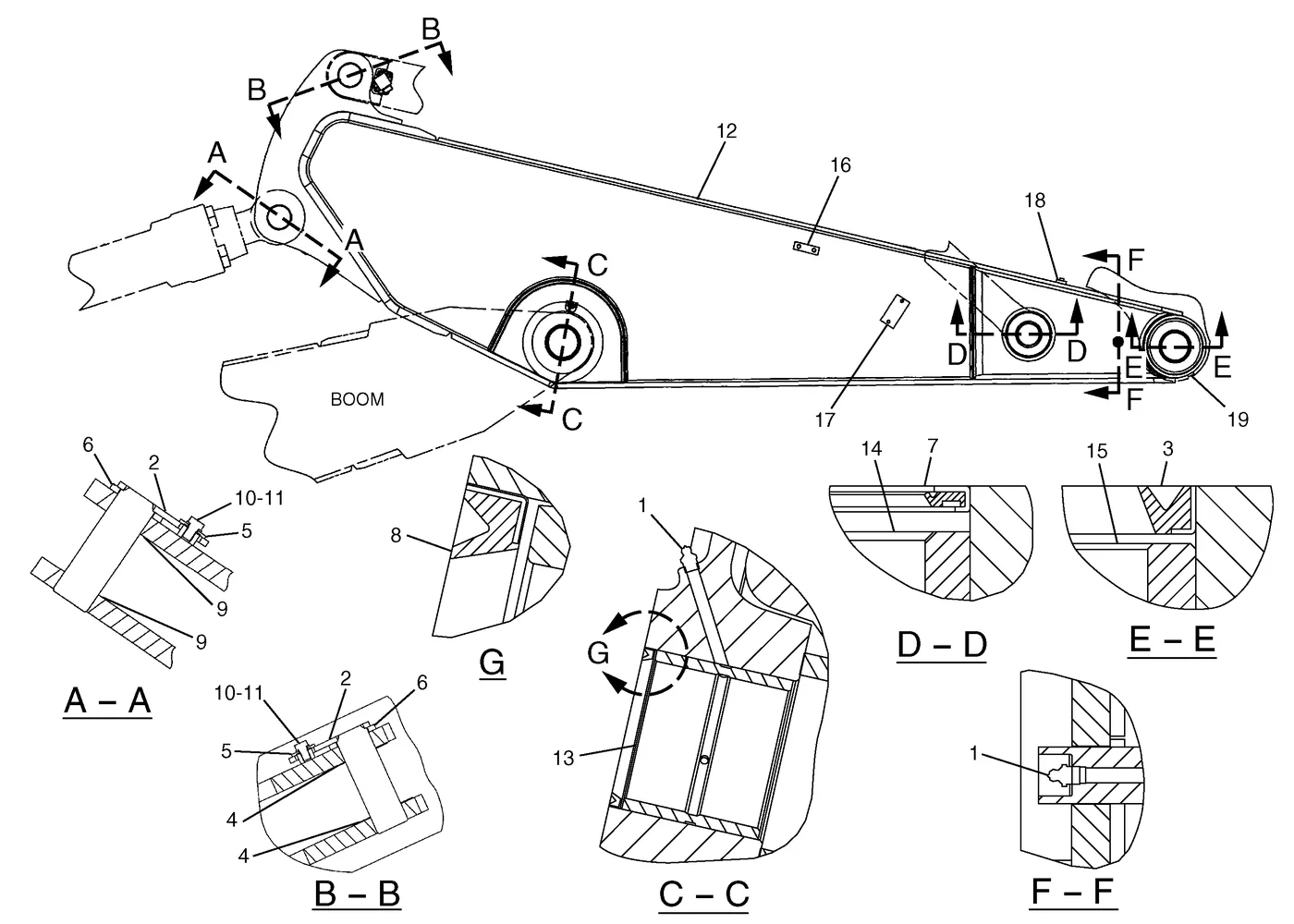 325C · IMPLEMENTS · 193-6634 CAT parts diagram