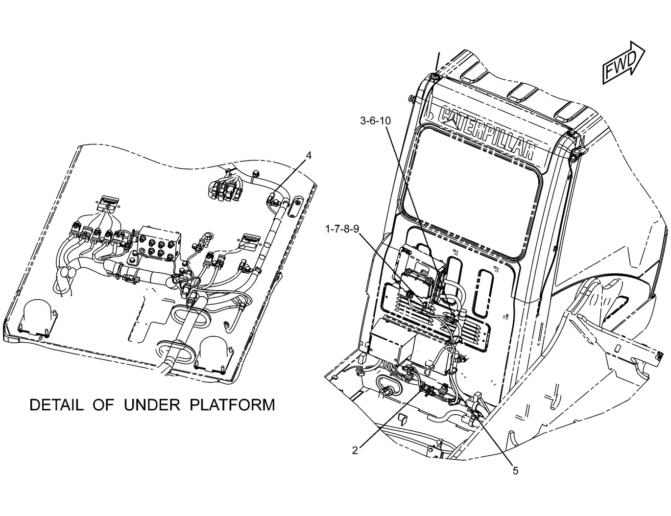 325D · ELECTRICAL AND STARTING SYSTEM · 275-6783 CAT parts diagram