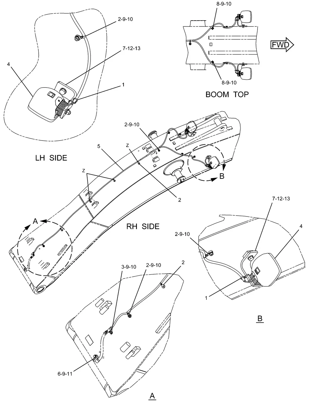 325D · ELECTRICAL AND STARTING SYSTEM · 238-2300 CAT parts diagram
