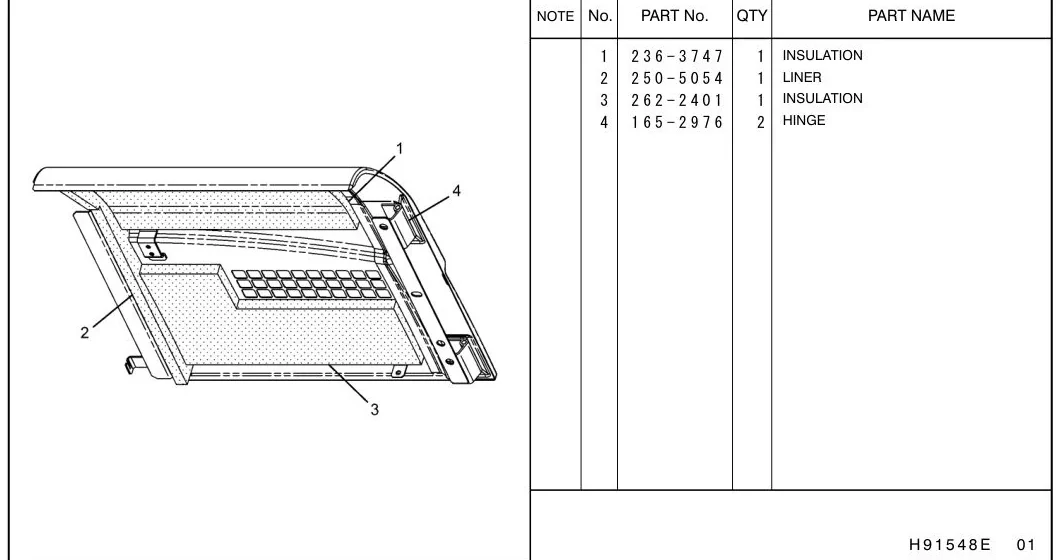 325D 2505054 parts diagram