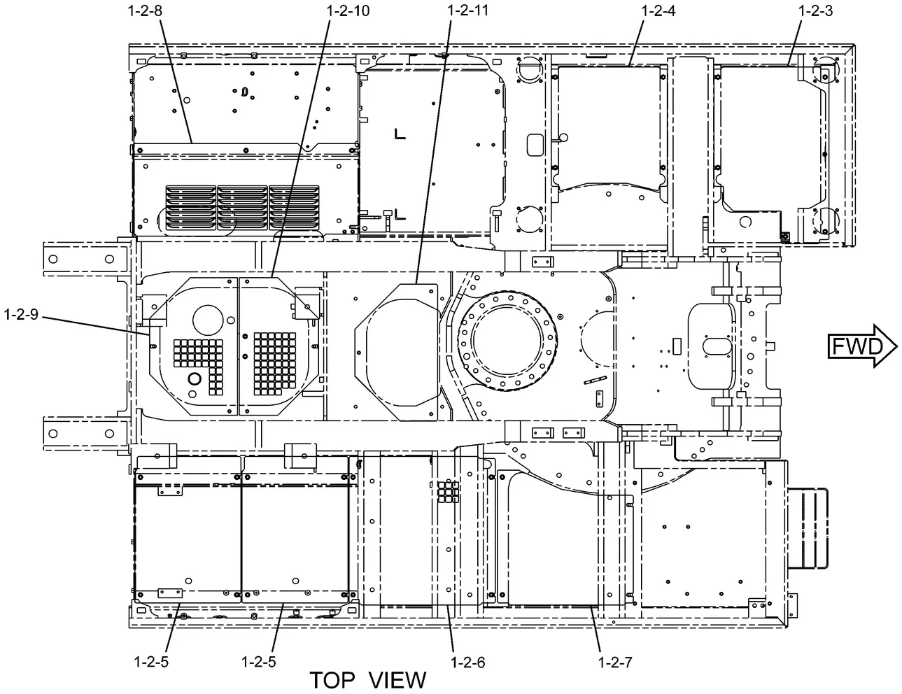 325D · FRAME AND BODY · 223-3048 CAT parts diagram