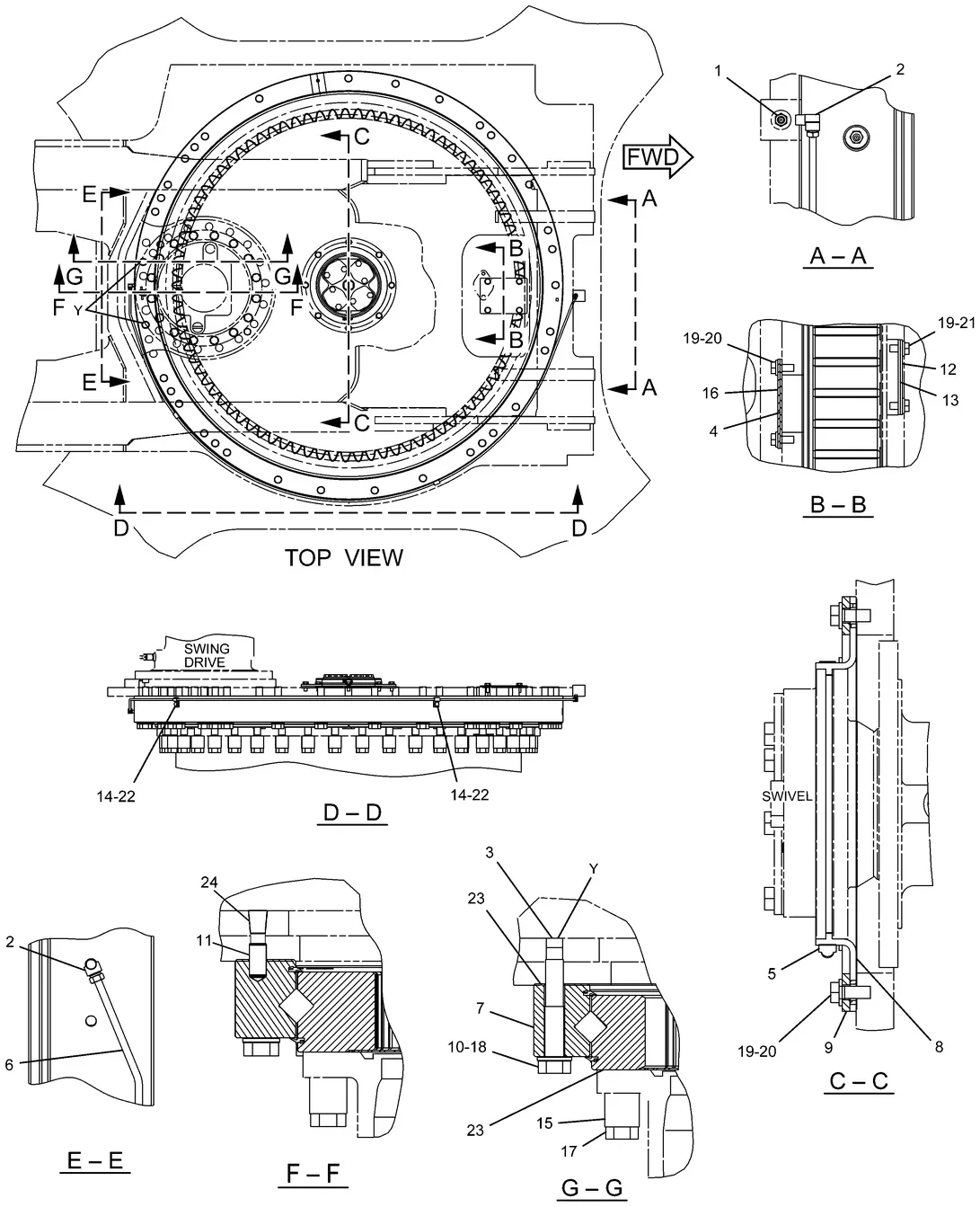 325D · FRAME AND BODY · 227-6107 CAT parts diagram