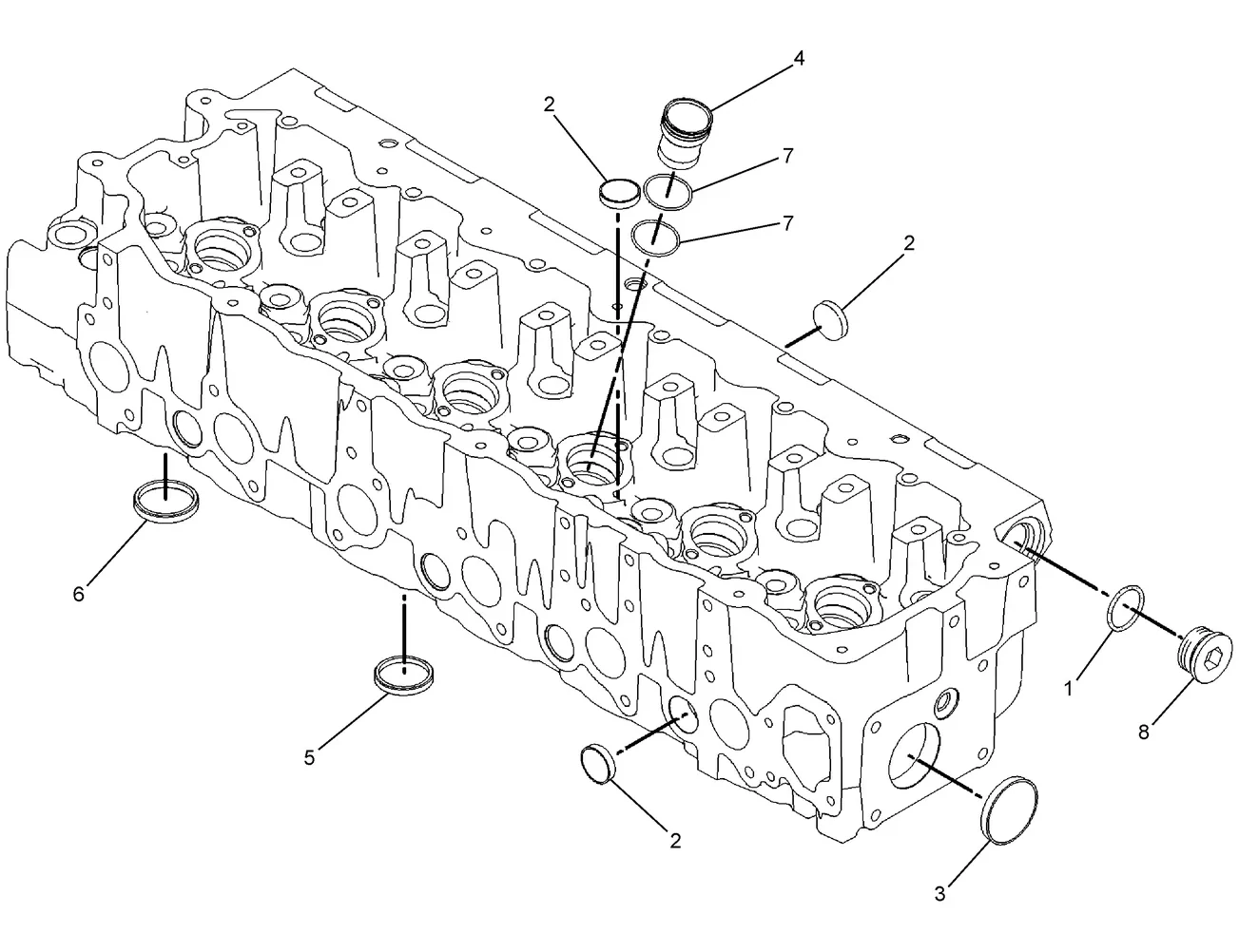 325D · BASIC ENGINE · 219-5844 CAT parts diagram