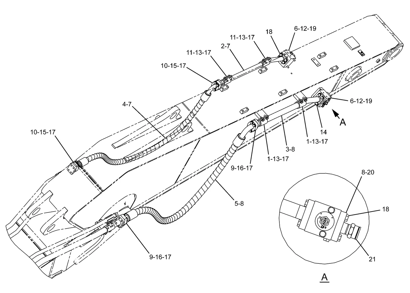 325D · HYDRAULIC SYSTEM · 237-3181 CAT parts diagram