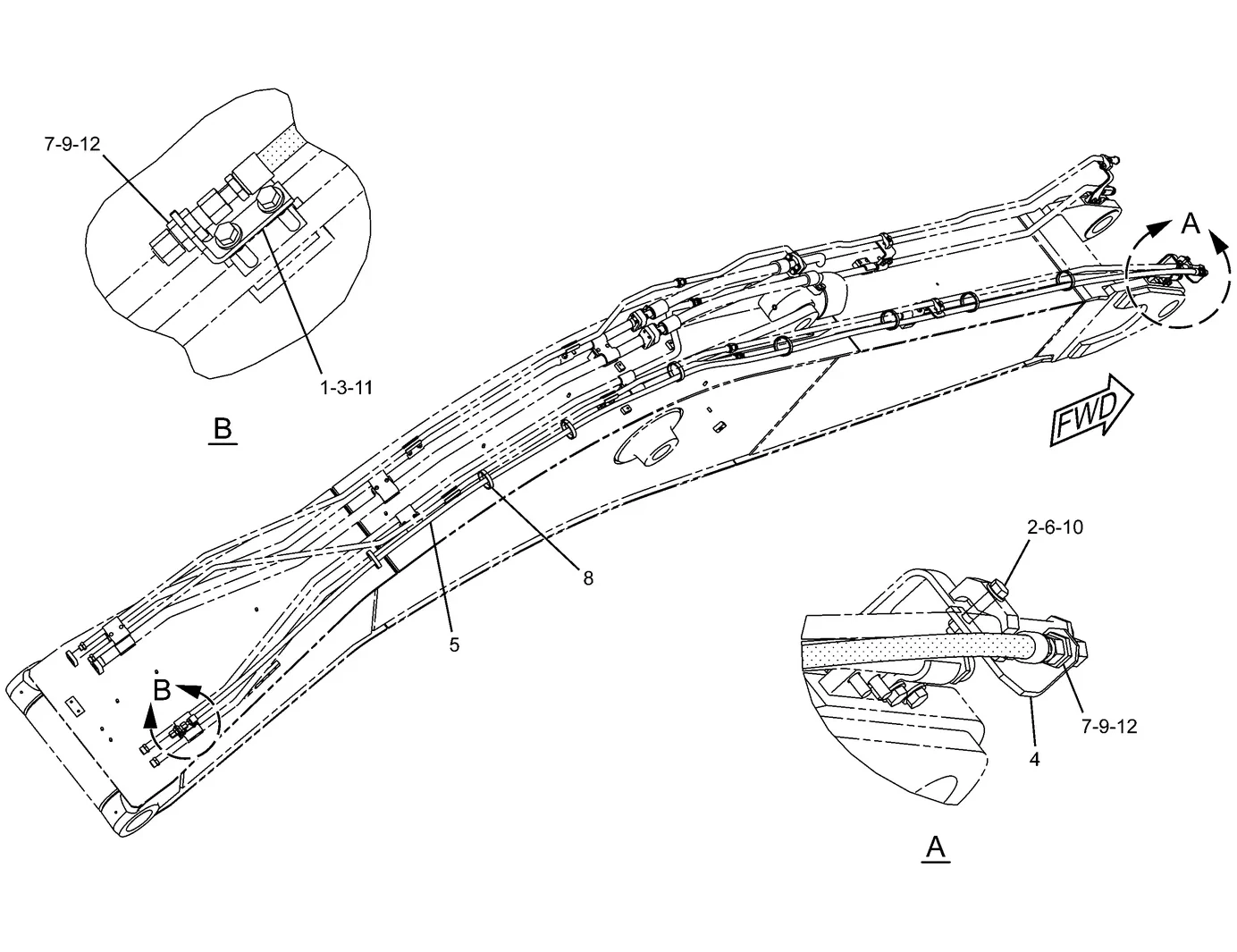 325D · HYDRAULIC SYSTEM · 230-0488 CAT parts diagram