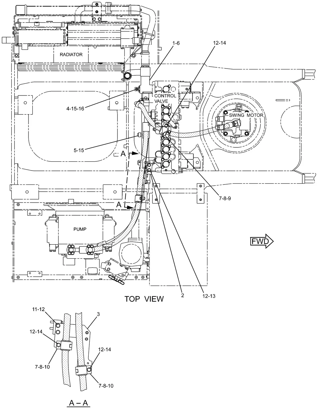 325D · HYDRAULIC SYSTEM · 248-9831 CAT parts diagram
