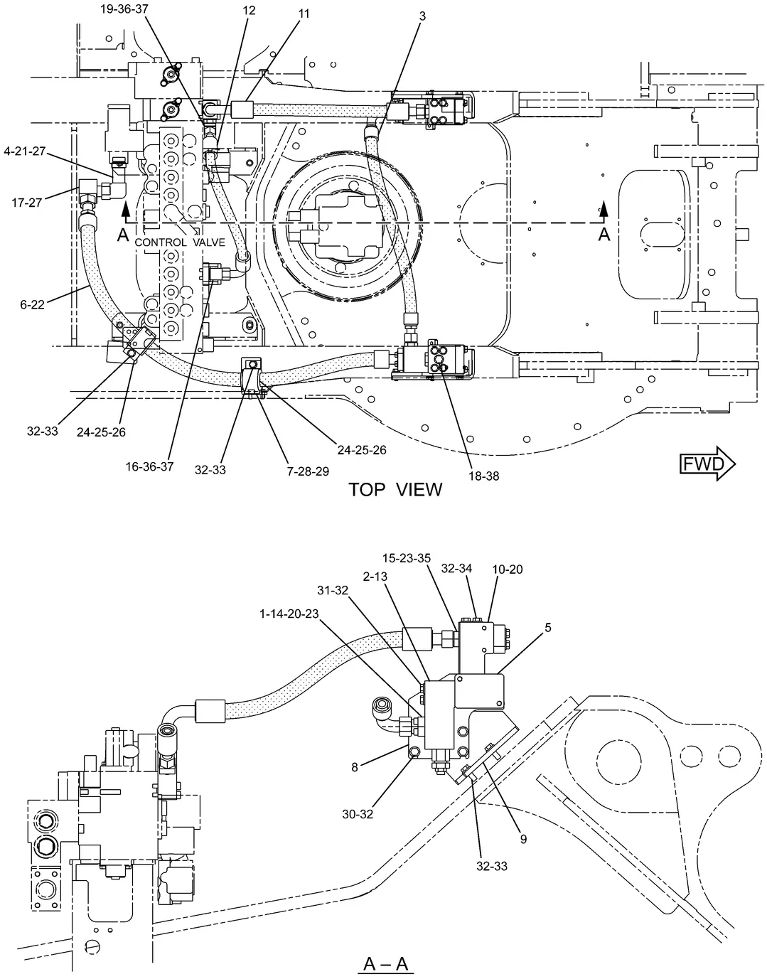 325D · HYDRAULIC SYSTEM · 255-1760 CAT parts diagram