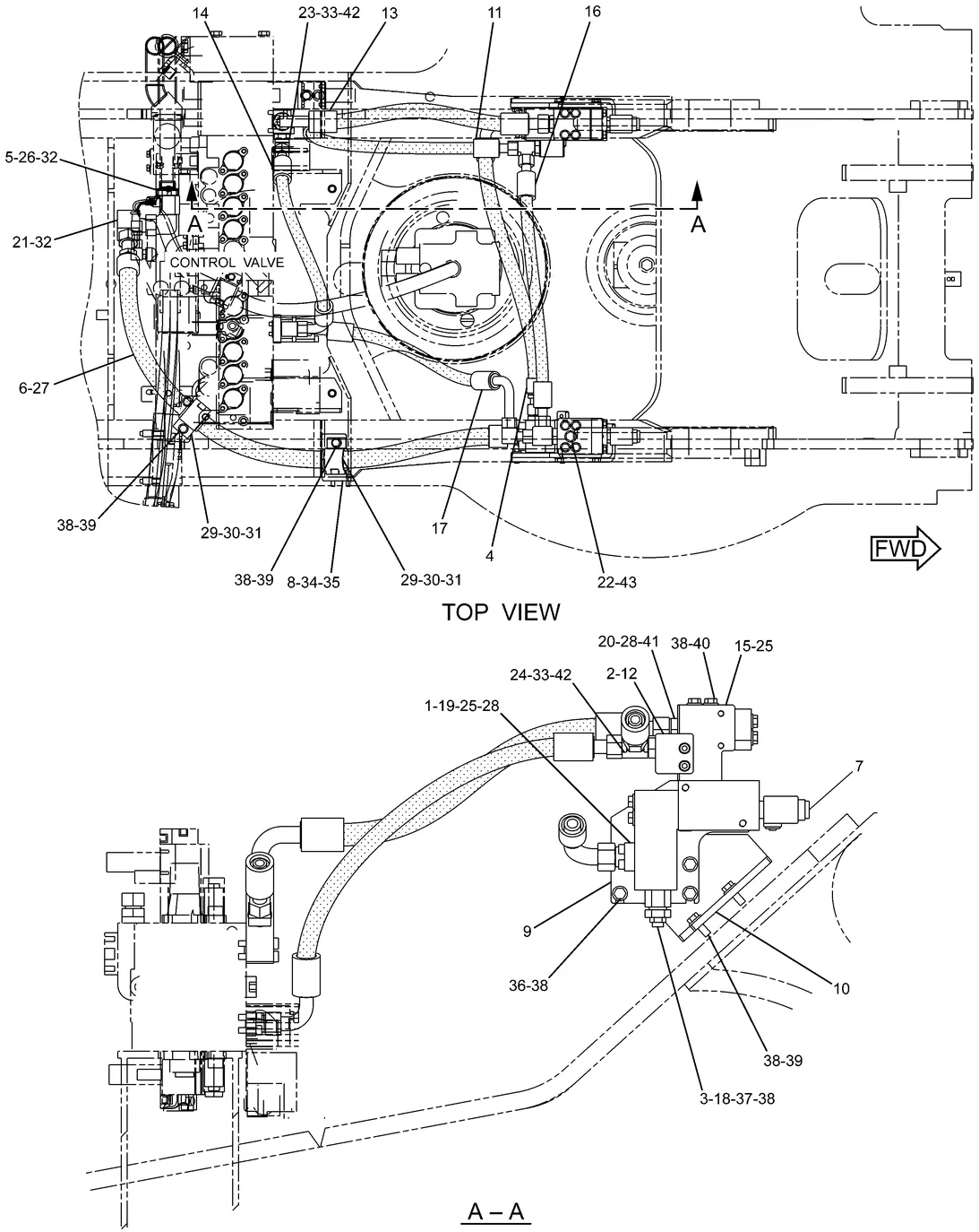 325D · HYDRAULIC SYSTEM · 255-1759 CAT parts diagram