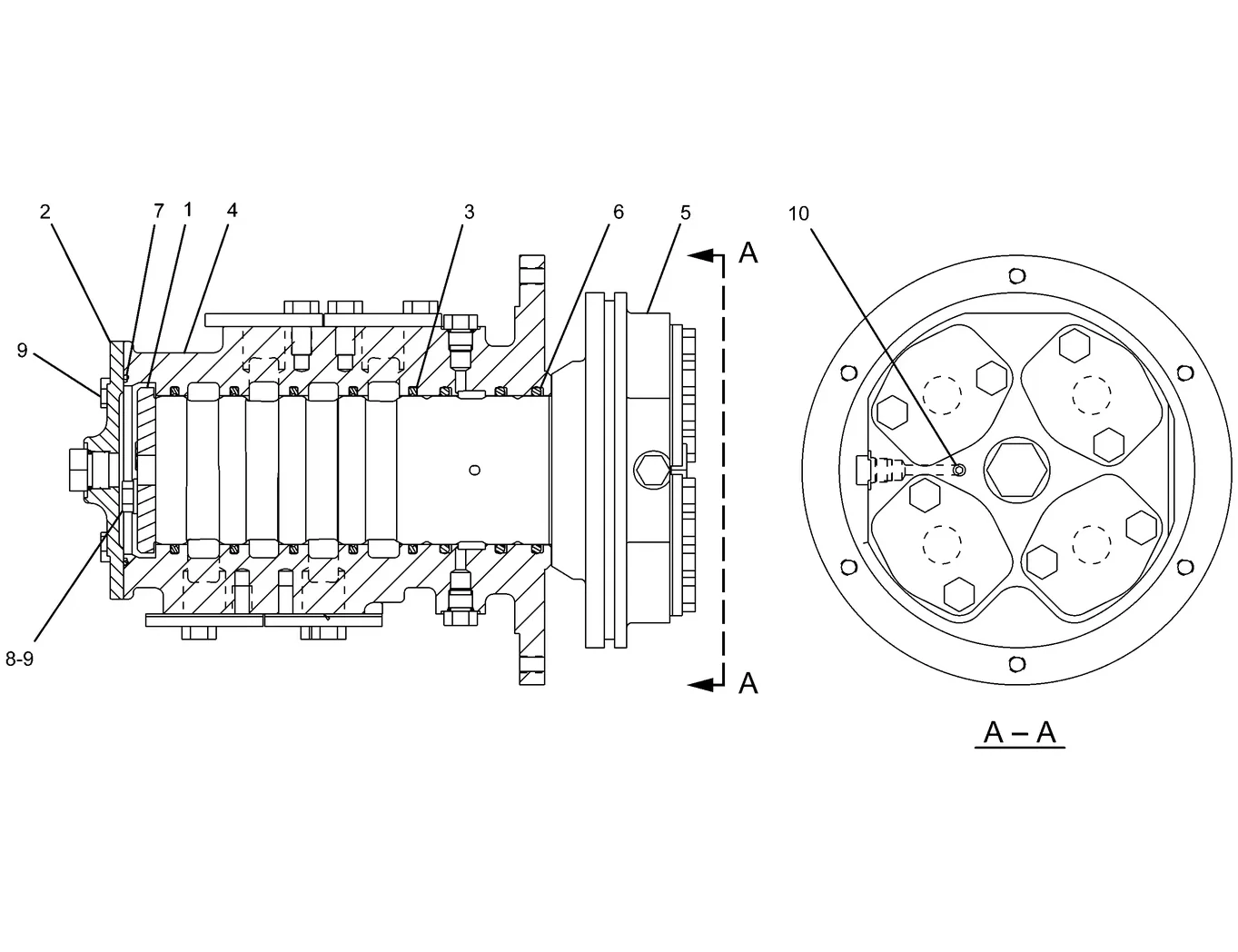 325D · HYDRAULIC SYSTEM · 234-4440 CAT parts diagram