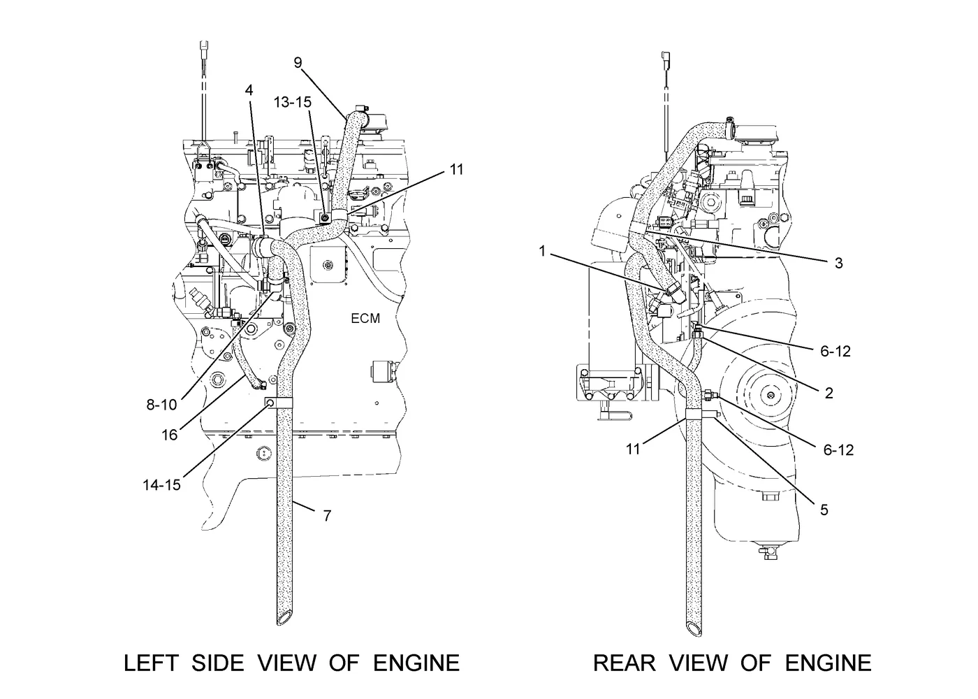 325D · LUBRICATION SYSTEM · 254-7342 CAT parts diagram