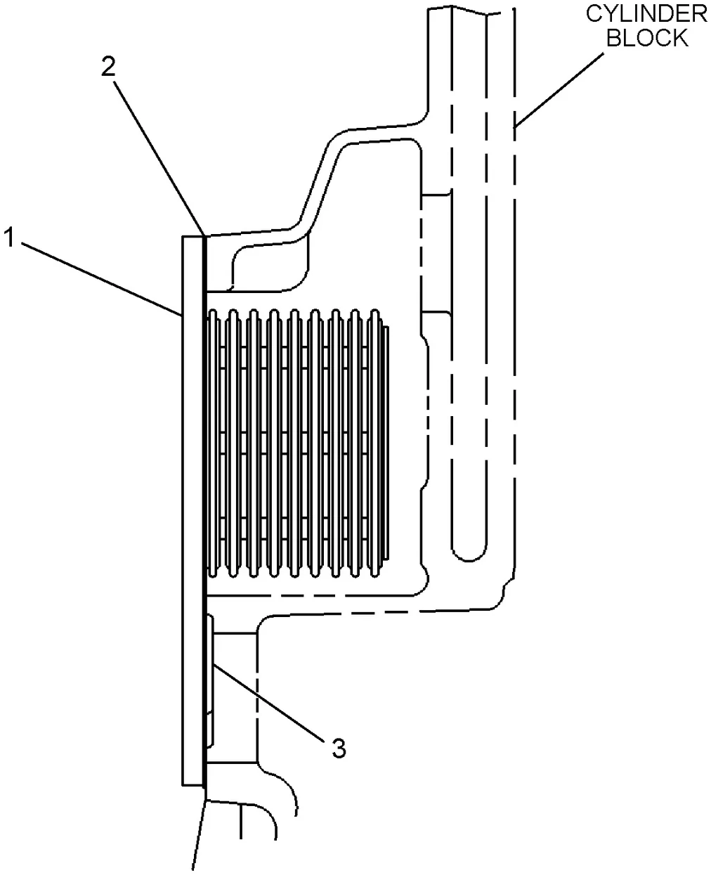 325D · COOLING SYSTEM · 117-3643 CAT parts diagram