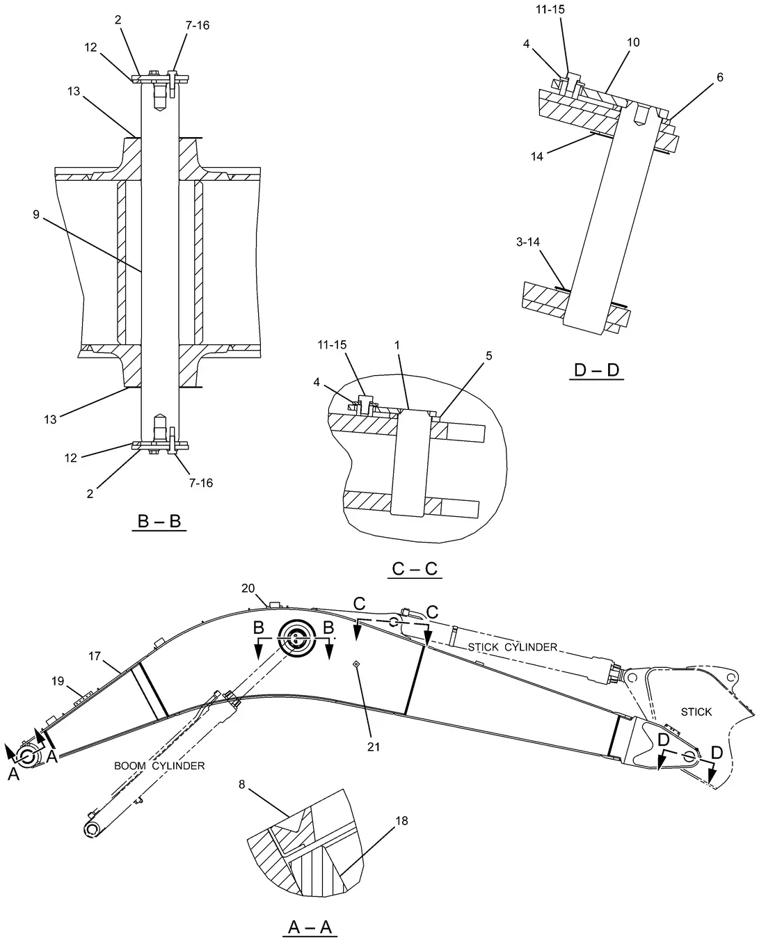 325D · IMPLEMENTS · 228-5522 CAT parts diagram