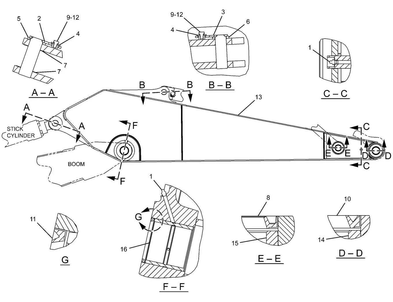 325D · IMPLEMENTS · 235-7616 CAT parts diagram