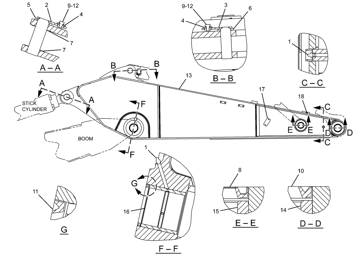 325D · IMPLEMENTS · 228-5525 CAT parts diagram