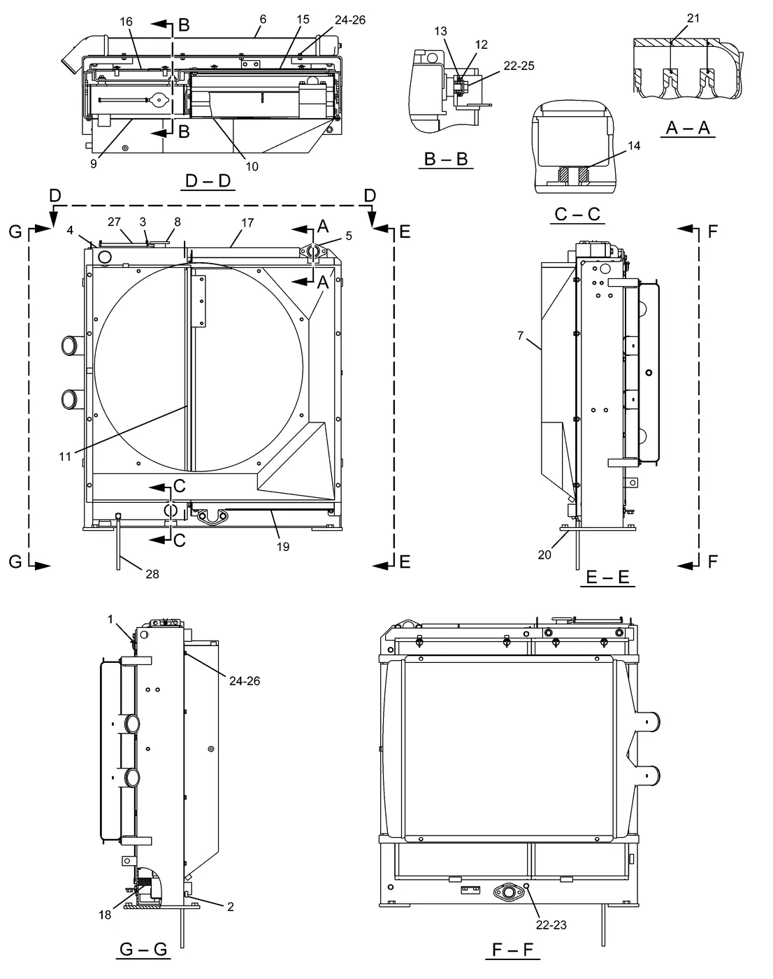 325D · COOLING SYSTEM · 265-3688 CAT parts diagram