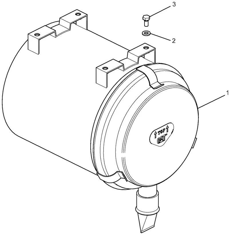 325D · AIR INLET AND EXHAUST SYSTEM · 255-3053 CAT parts diagram