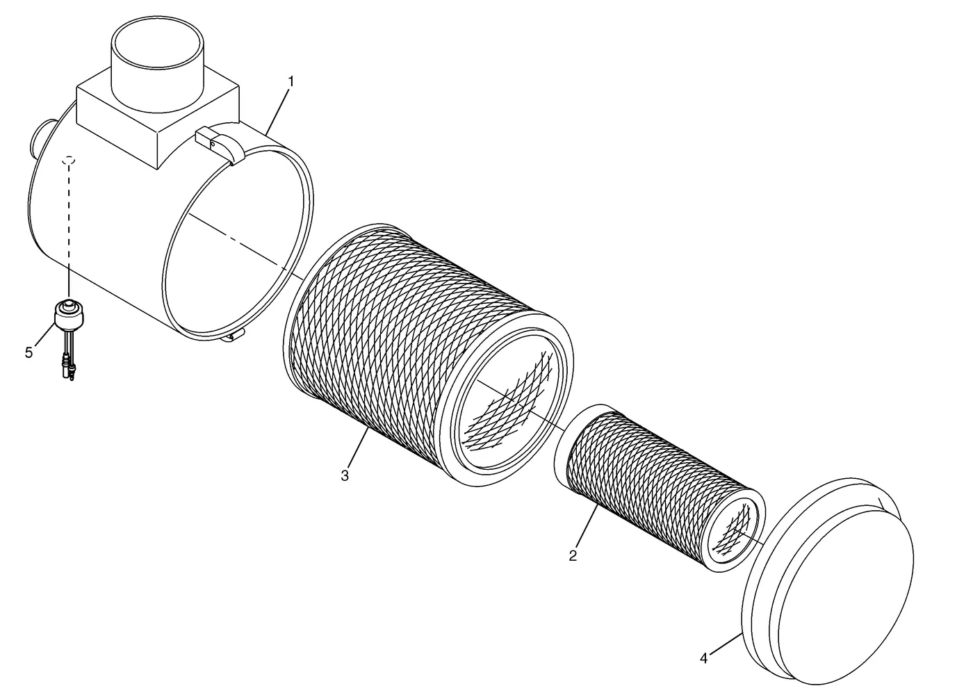 325D · AIR INLET AND EXHAUST SYSTEM · 134-7085