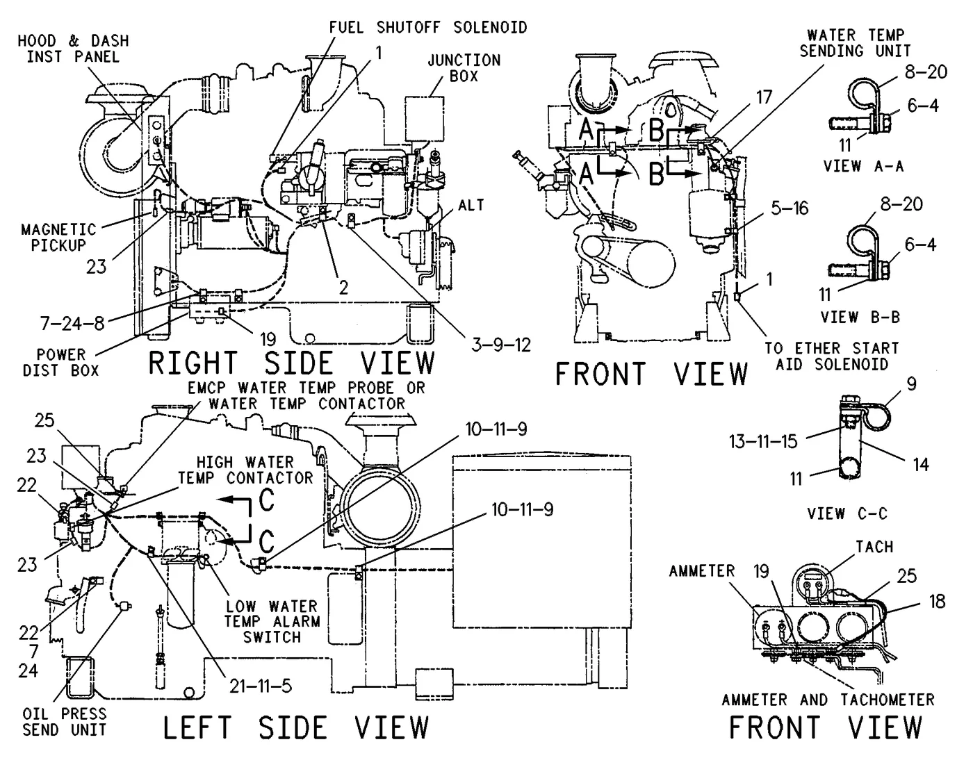 3306 · ELECTRICAL AND STARTING SYSTEM · 103-1497 CAT parts diagram