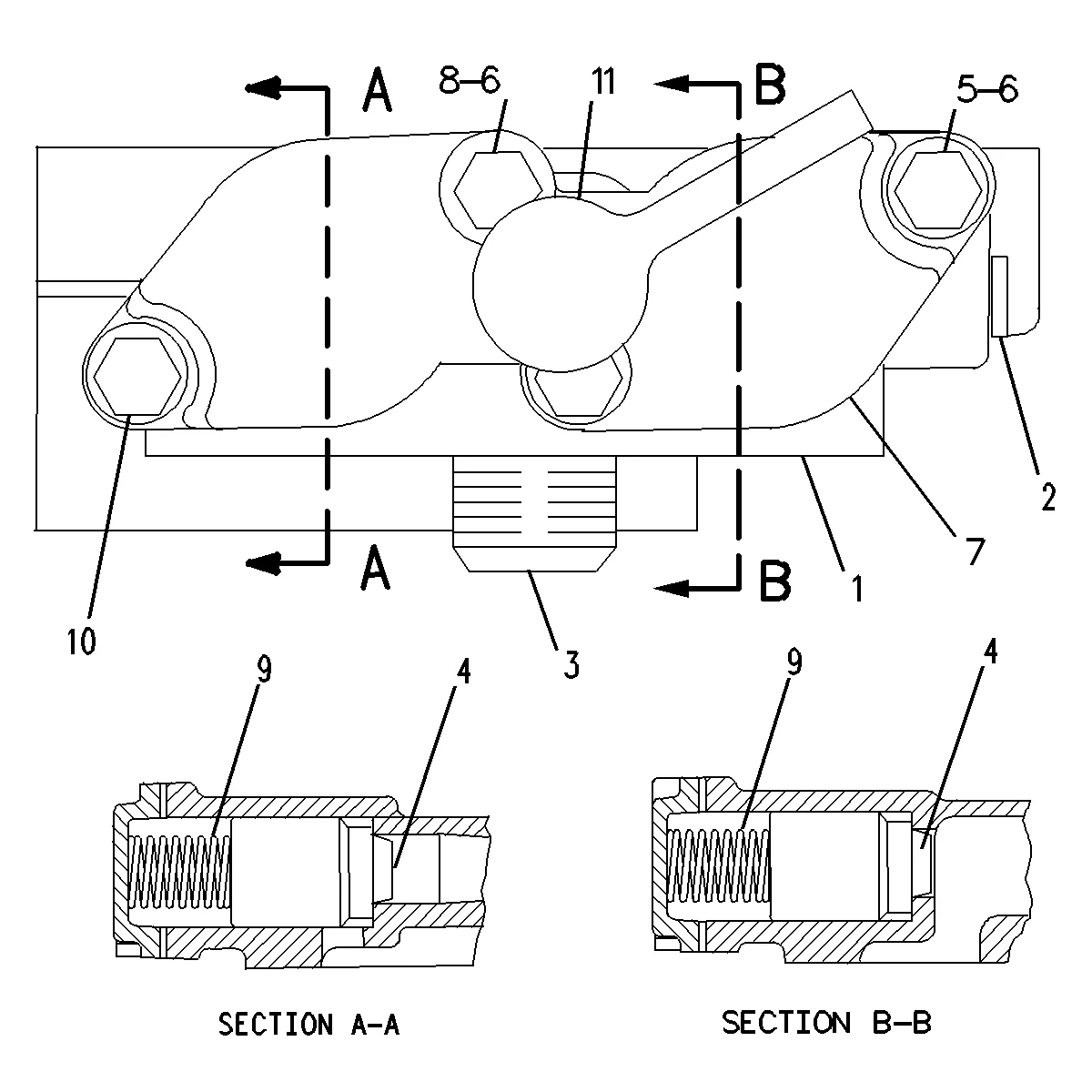 3306 9M0853 parts diagram