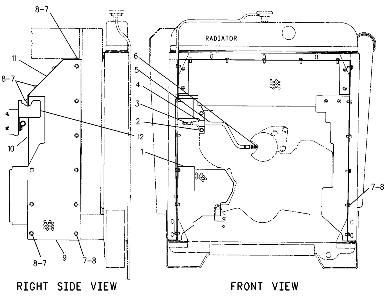 3306 · COOLING SYSTEM · 124-0174 CAT parts diagram
