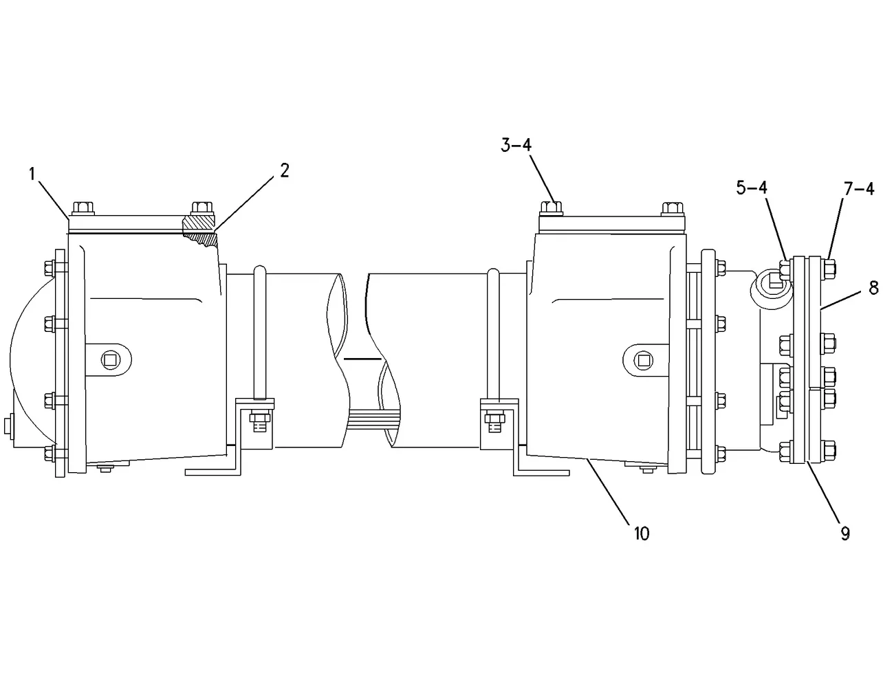 3306 · COOLING SYSTEM · 124-0174 CAT parts diagram